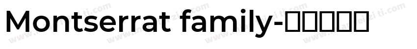 Montserrat family字体转换